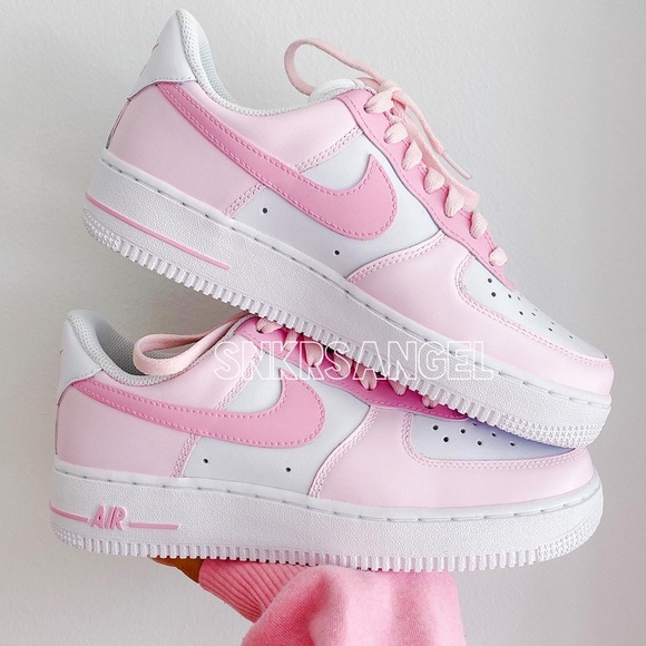Nike custom air force 1 low sneakers baby pink pink - Picture 2 of 2